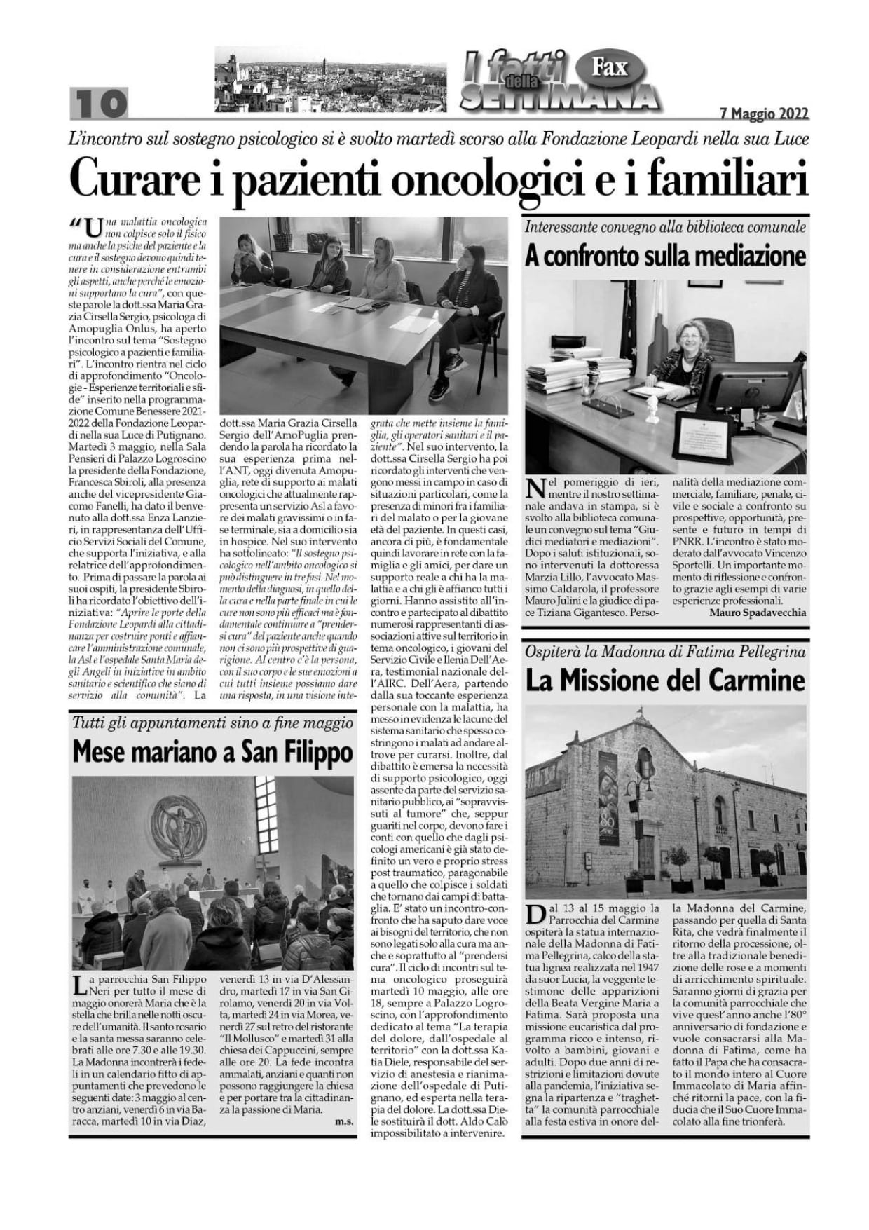 Fax Putignano 7 maggio 22. comp